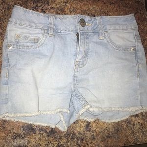 Used justice jean shorts for kids